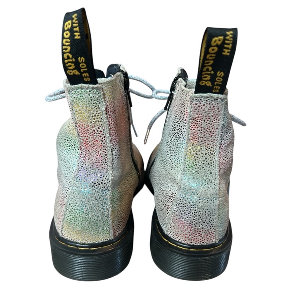 Dr Martens Pascal Kids Boots-Rainbow Kidray - Picture 3 of 8